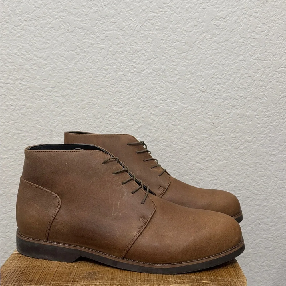 Nisolo Day Tripper Leather Chukka Boots Tobacco Size 11.5 NEW